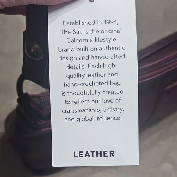 The Sak Plum Leather Shoulder Bag - Picture 3 of 16